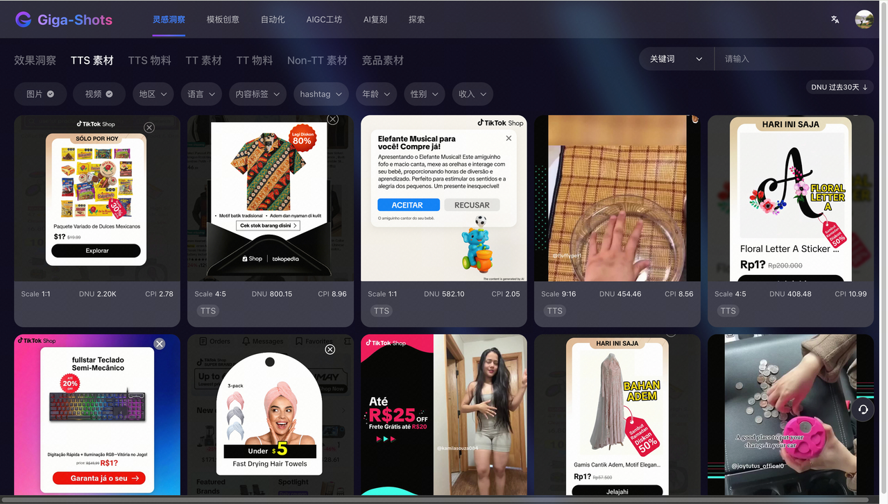 GIGA legacy online interface